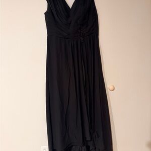 Chic Black High Low Dress